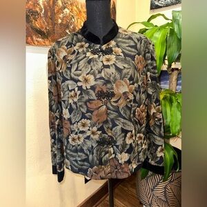 EUC  JESSICA HOWARD blazer oriental style jackets vintage tapestry style SZ 18